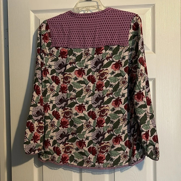 Matilda Jane women’s long sleeve floral blouse size medium - Picture 5 of 8